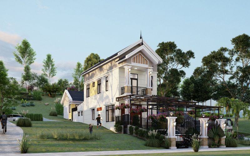 Tổng hợp 39+ Mẫu nhà 2 tầng 4 phòng ngủ 5×20 đẹp “Ấn tượng”