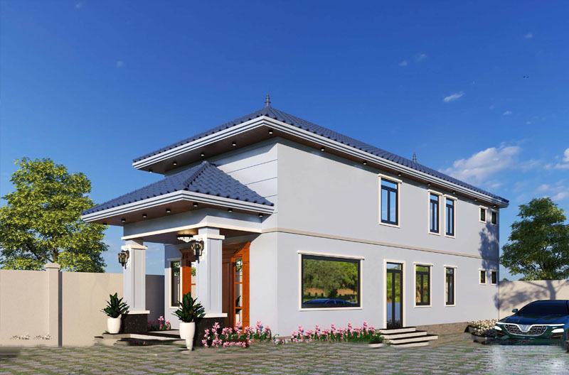 Tổng hợp 39+ Mẫu nhà 2 tầng 4 phòng ngủ 5×20 đẹp “Ấn tượng”
