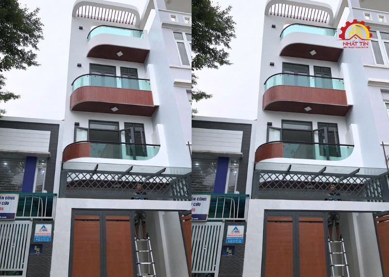 Hình ảnh thi công thực tế ở quận 2 của đội ngũ Nhất Tín