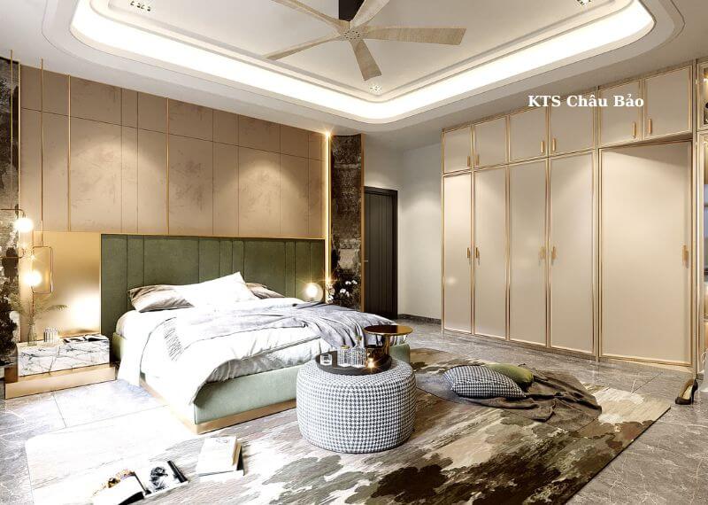 Mẫu nhà ống 1 lầu mái Bằng 8x12 Nhất Tín