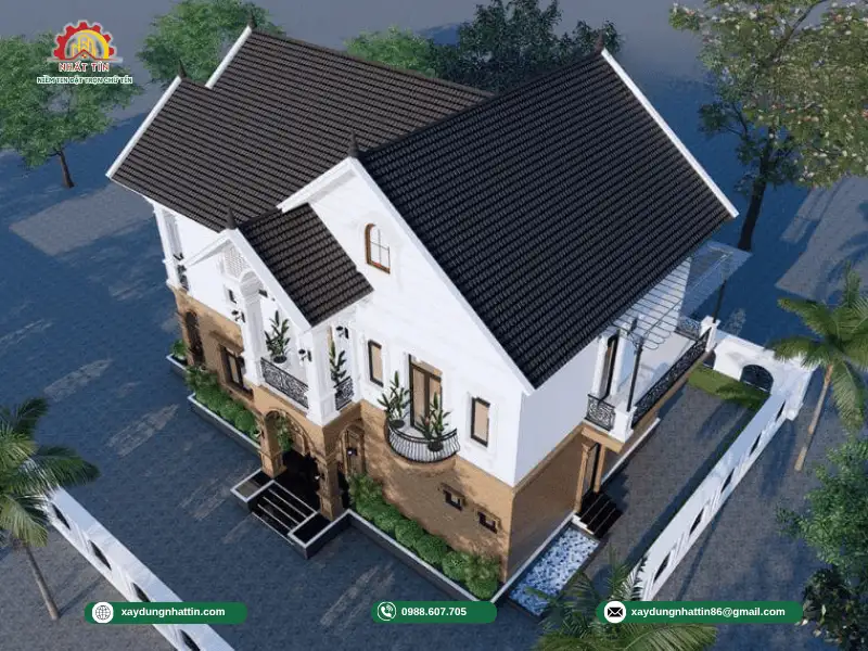 thiet-ke-biet-thu-1-tret-1-lau-7x20m-tan-co-dien-Nhat-Tin-2