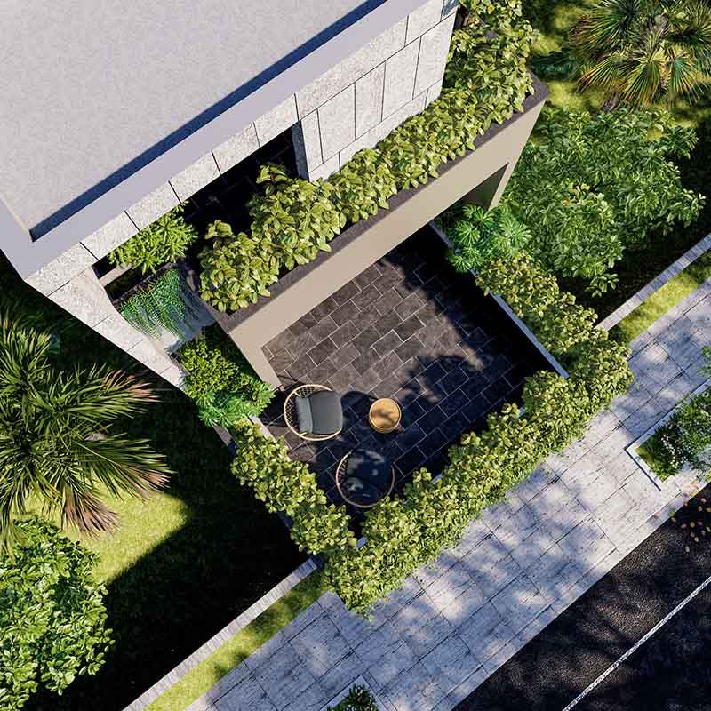 Mẫu nhà 1 trệt 1 lầu có sân thượng 5x20m Nhất Tín