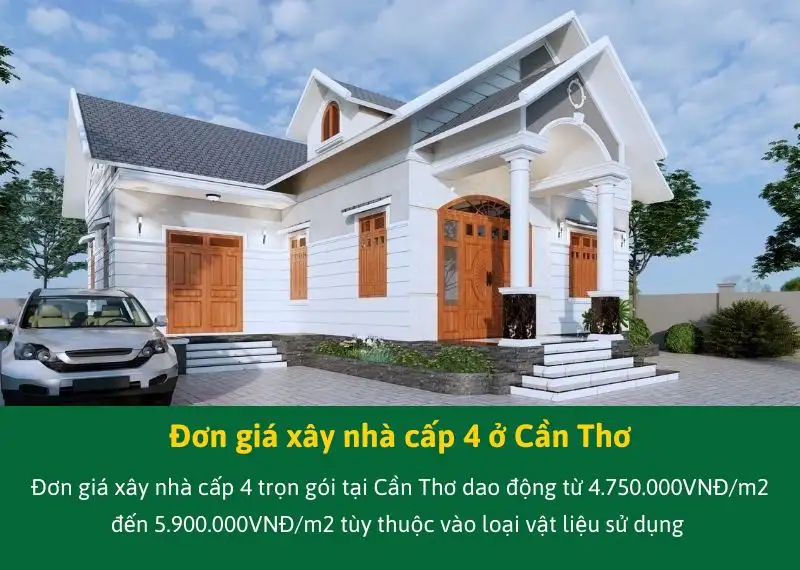 Đơn giá xây nhà cấp 4 ở Cần Thơ Xây dựng Nhất Tín
