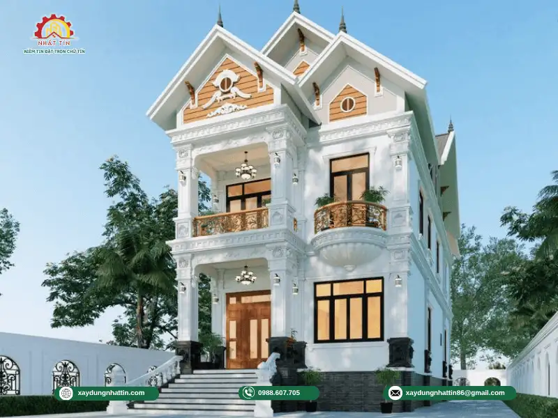 mau-biet-thu-2-tang-mai-thai-phong-cach-tan-co-dien-rong-200m2-tai-hoc-mon-nhat-tin-2
