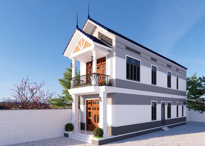 Thiết kế xây nhà 40m2 2 tầng Xây dựng Nhất Tín