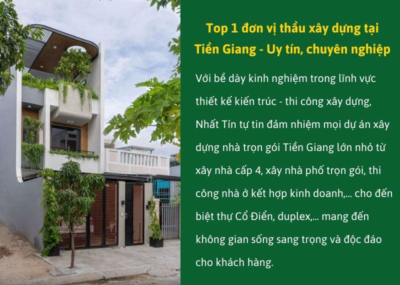 Top 1 don vi thau xay dung tai Tien Giang Uy tin chuyen nghiep Nhat Tin