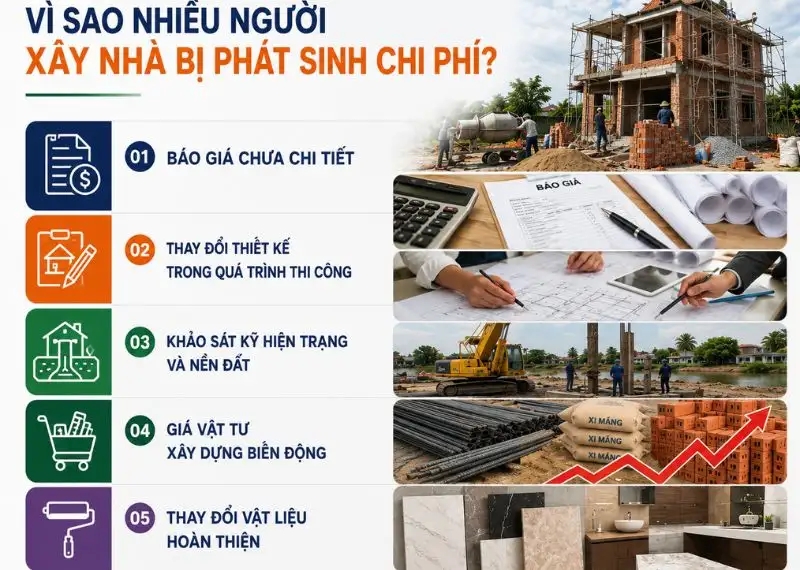 Vì sao nhiều người xây nhà bị phát sinh chi phí_ Xây dựng Nhất Tín