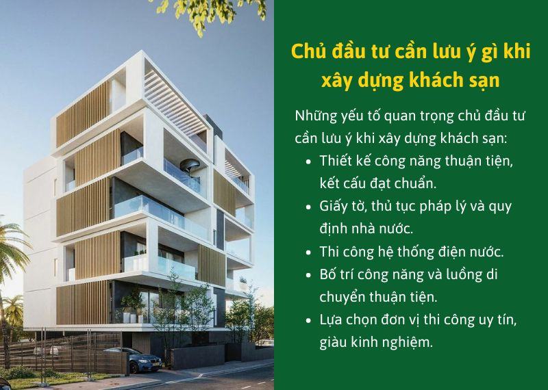 Chu dau tu can luu y gi khi xay dung khach san Nhat Tin