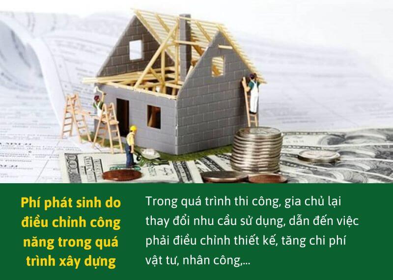Phi phat sinh do dieu chinh cong nang trong qua trinh xay dung Nhat Tin