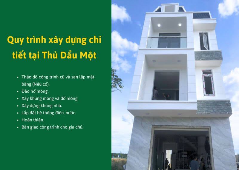 Quy trình xây dựng chi tiết tại Thủ Dầu Một Xây dựng Nhất Tín