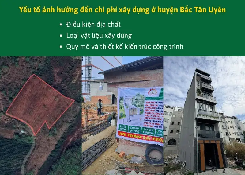 Yếu tố ảnh hưởng đến chi phí xây dựng ở huyện Bắc Tân Uyên Xây dựng Nhất Tín