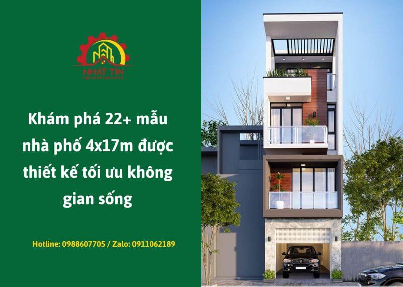 Khám phá 22+ mẫu nhà phố 4x17m được thiết kế tối ưu không gian sống Xây dựng Nhất Tín