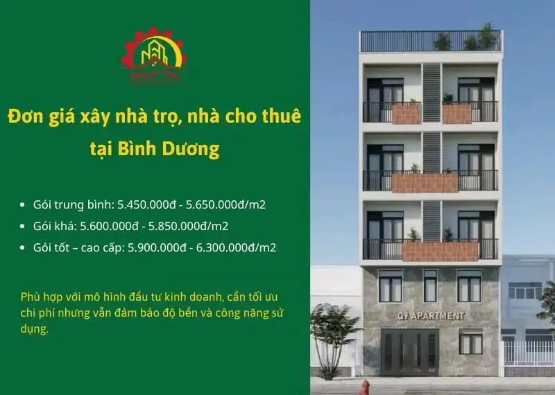 Đơn Giá Xây Nhà Trọn Gói Bình Dương Cập Nhật Mới Nhất 2026