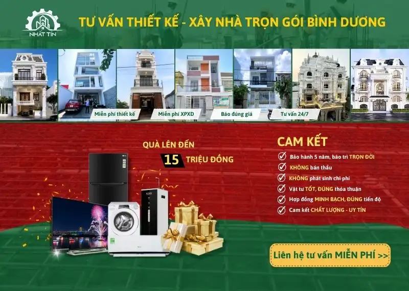 ưu đãi xây nhà tại Bình Dương Xây dựng Nhất Tín