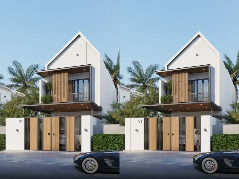 Mẫu nhà 2 tầng mặt tiền 6m Hiện Đại 3 phòng ngủ tối ưu công năng Xây dựng Nhất Tín 1