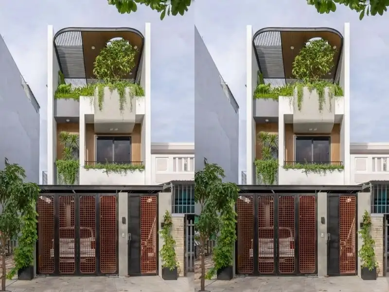Mẫu nhà 3 tầng 5x15m 4 phòng ngủ với thiết kế không gian xanh gần gũi thiên nhiên Xây Dựng Nhất Tín 1