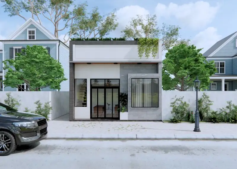 Mẫu nhà 5x10m 1 tầng mái bằng Xây dựng Nhất Tín