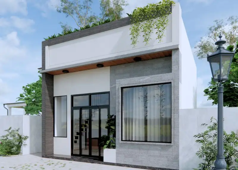 Mẫu nhà 5x10m 1 tầng mái bằng Xây dựng Nhất Tín