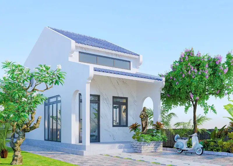 Mẫu nhà 5x10m gác lửng mái ngói Xây dựng Nhất Tín