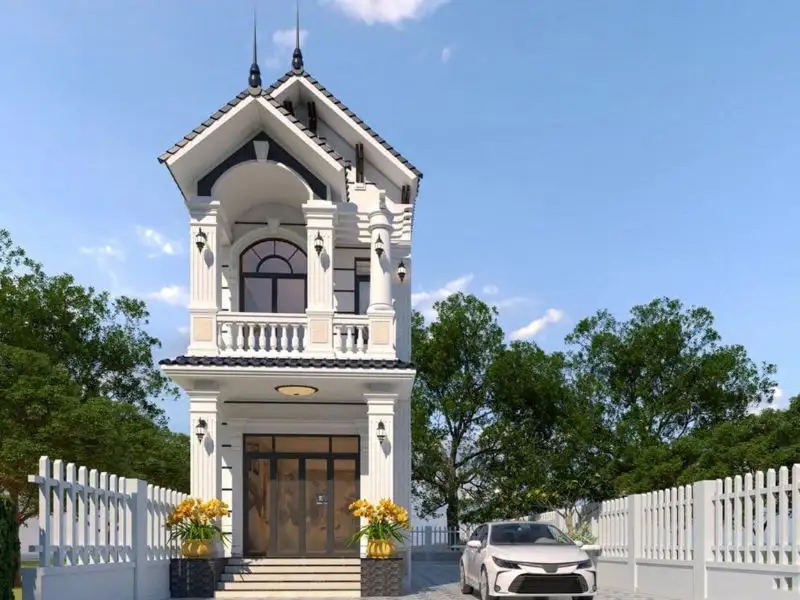 Mẫu nhà 5x15 2 tầng mái Thái tinh tế và đẳng cấp Xây Dựng Nhất Tín 1