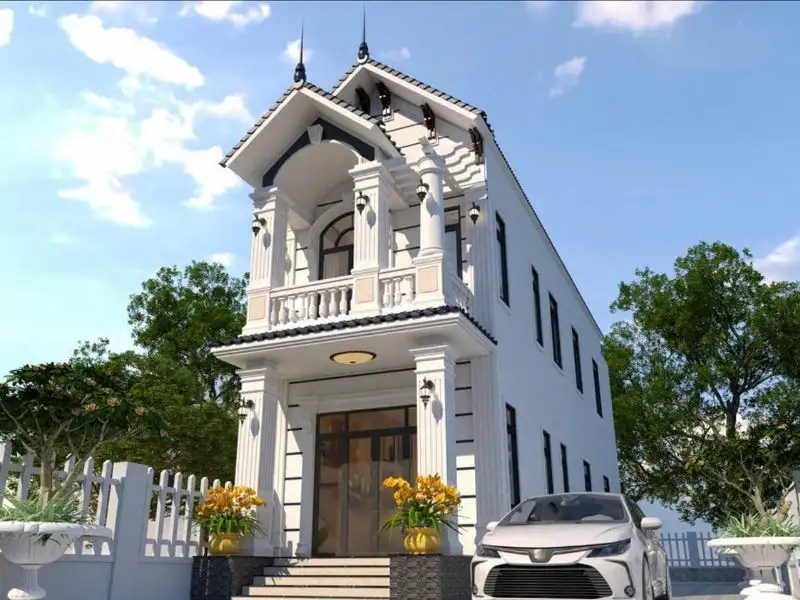 Mẫu nhà 5x15 2 tầng mái Thái tinh tế và đẳng cấp Xây Dựng Nhất Tín 1