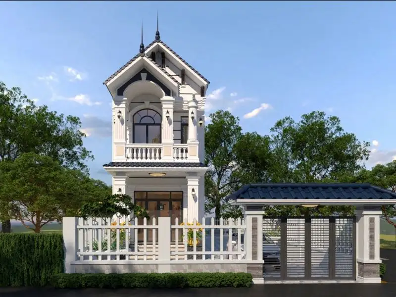 Mẫu nhà 5x15 2 tầng mái Thái tinh tế và đẳng cấp Xây Dựng Nhất Tín 1
