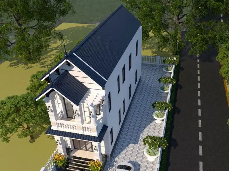 Mẫu nhà 5x15 2 tầng mái Thái tinh tế và đẳng cấp Xây Dựng Nhất Tín 1