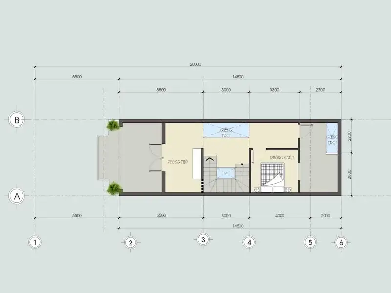 Mẫu nhà 5x15 3 tầng phong cách Tân Cổ Điển với hệ thức cột Corinthian kiêu sa Xây Dựng Nhất Tín 2