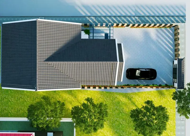 Mẫu nhà gác lửng 5x13 mái Thái với thiết kế kiểu chữ L tối ưu diện tích đất Xây dựng Nhất Tín