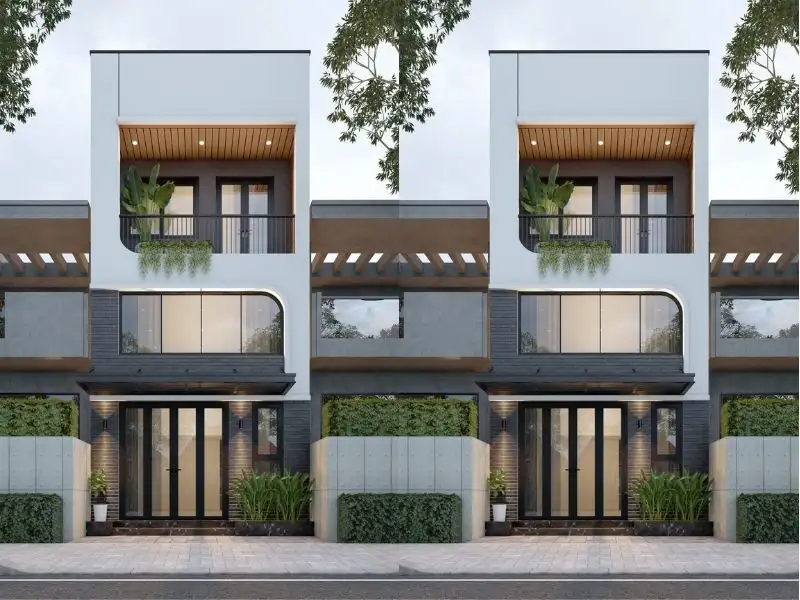 Mẫu nhà phố 5x15 1 trệt 1 lầu có gác lửng Xây Dựng Nhất Tín 1