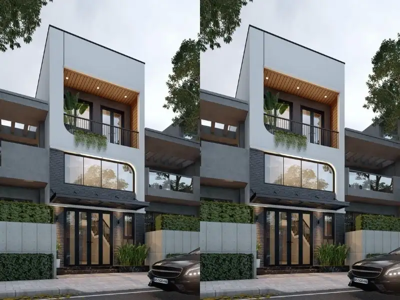 Mẫu nhà phố 5x15 1 trệt 1 lầu có gác lửng Xây Dựng Nhất Tín 1