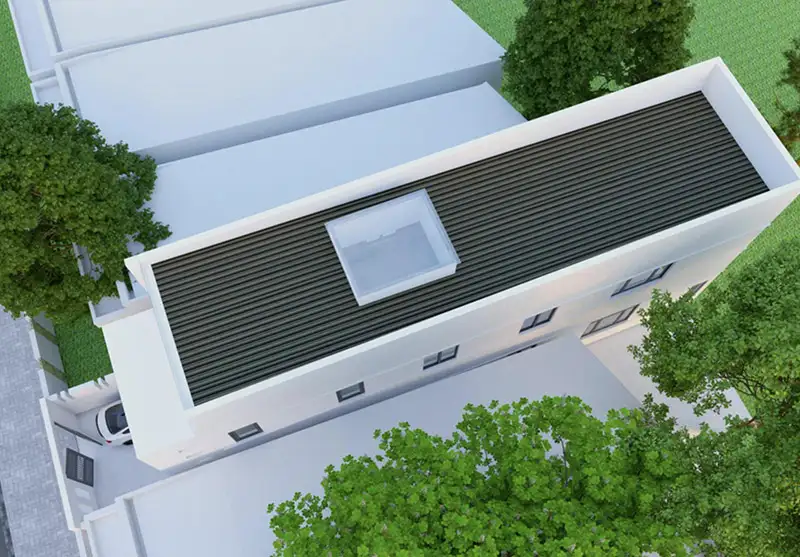 Nhà 2 tầng 3 phòng ngủ 5x13 mang gam màu trang nhã Xây dựng Nhất Tín