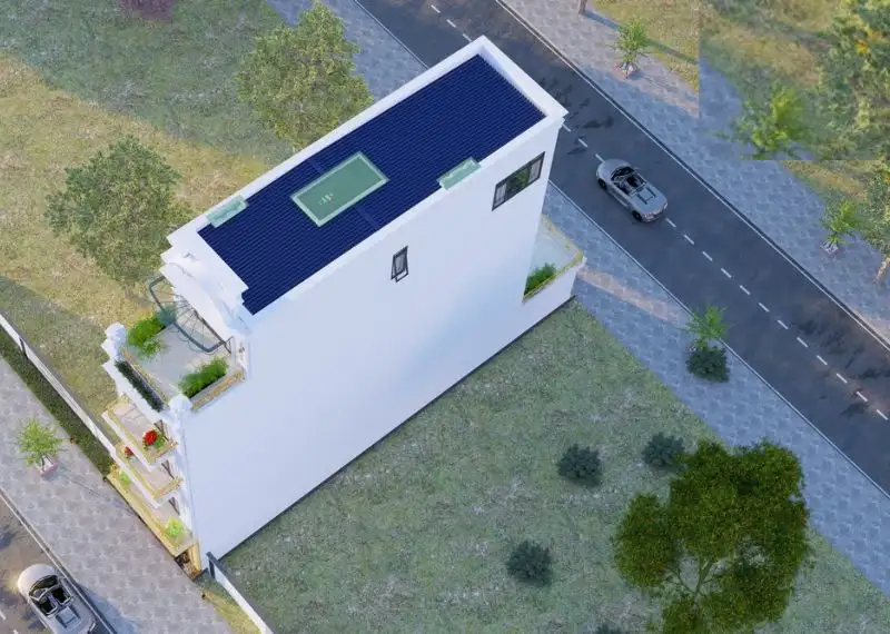 Nhà phố 5x10 có thang máy phong cách Tân Cổ Điển