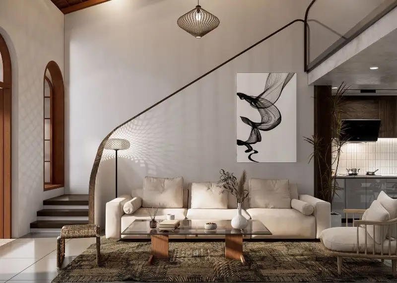 Thiết kế nhà cấp 4 5x10 có 2 phòng ngủ theo kiến trúc Country Style Xây dựng Nhất Tín