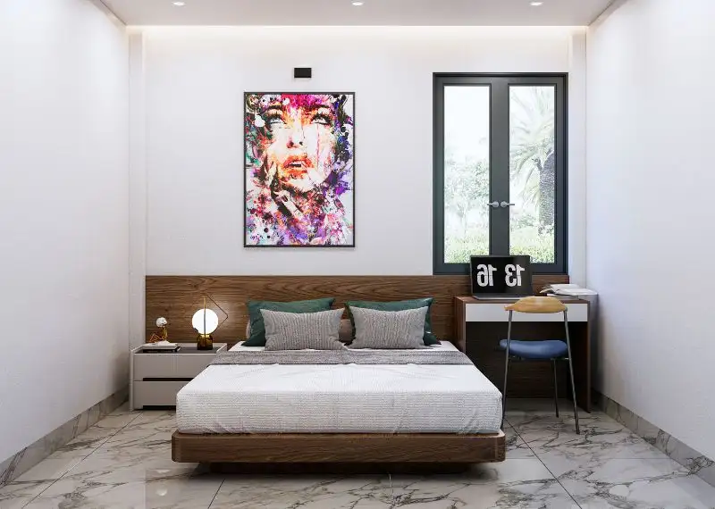 Thiết kế nhà cấp 4 5x10 có 2 phòng ngủ theo kiến trúc Country Style Xây dựng Nhất Tín