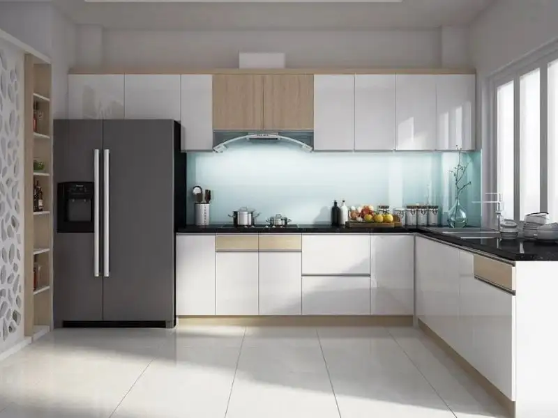 Ý tưởng bố trí phòng bếp Thiết kế nhà 5x13m Xây Dựng Nhất Tín 1