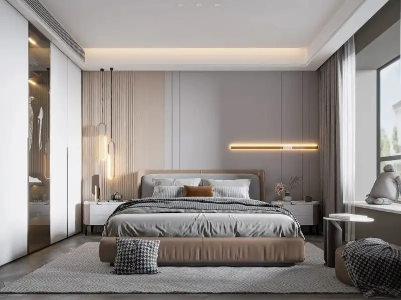 Ý tưởng bố trí phòng ngủ Thiết kế nhà 5x13m Xây Dựng Nhất Tín 1