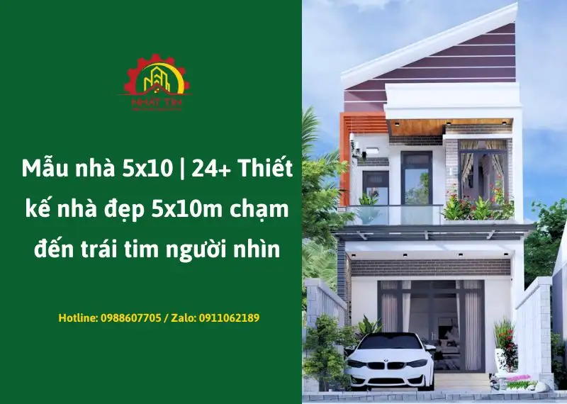 Mẫu nhà 5x10 Xây dựng Nhất Tín