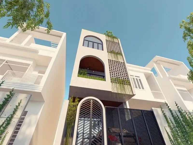 Mẫu nhà 3 tầng Hiện Đại 6x16m có gara để xe