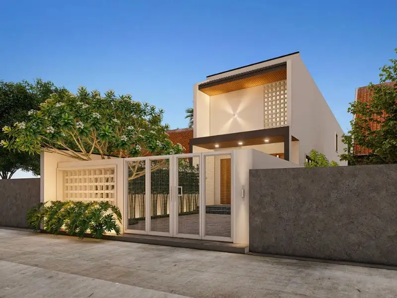 Mẫu nhà cấp 4 6x12 với thiết kế mặt tiền gạch bông gió ô vuông Xây dựng Nhất Tín 1