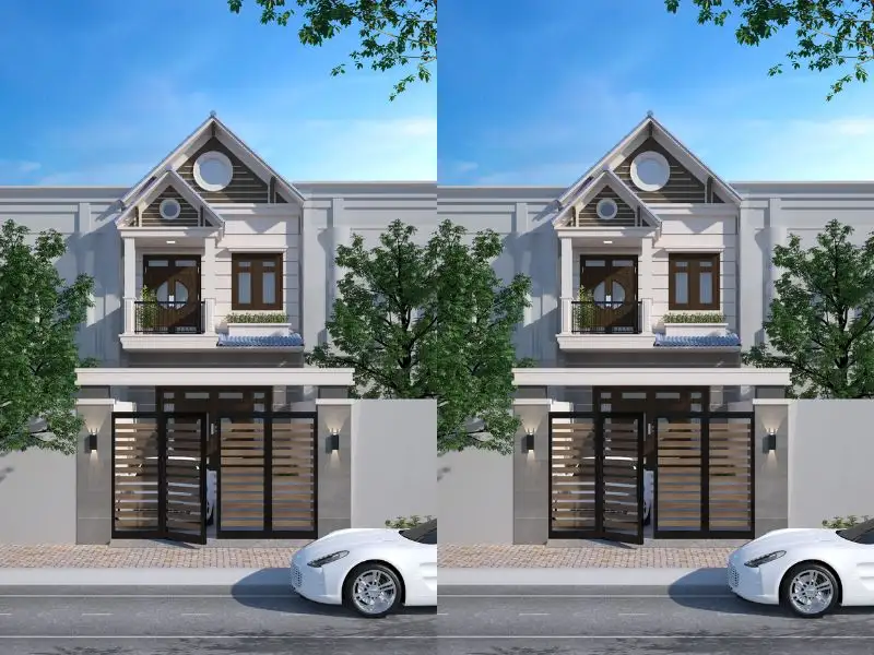 Nhà 2 tầng 3 phòng ngủ 6x15 có thiết kế mái chữ A ấn tượng Xây dựng Nhất Tín 2