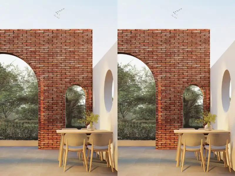 Nhà lệch tầng 6x15 với mặt tiền xây gạch mộc ấn tượng Xây dựng Nhất Tín 1