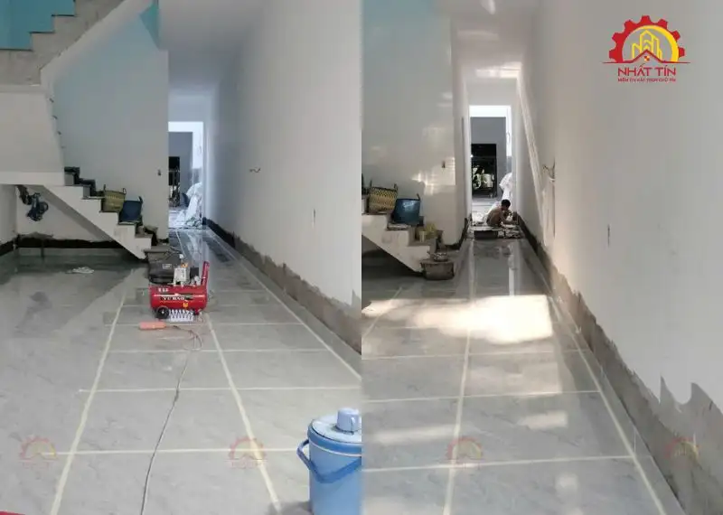 Thi công hoàn thiện nhà và nội thất cô Sáu Bình Thủy Xây dựng Nhất Tín 1