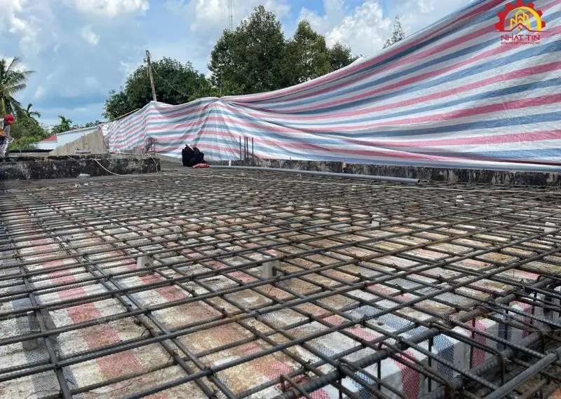 Thi công phần thô nhà cô Sáu Bình Thủy Xây dựng Nhất Tín 1