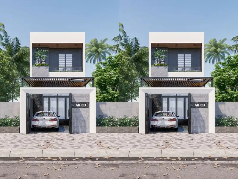 Thiết kế nhà 6x12 có gara phong cách kiến trúc tối giản và tinh tế Xây dựng Nhất Tín 1