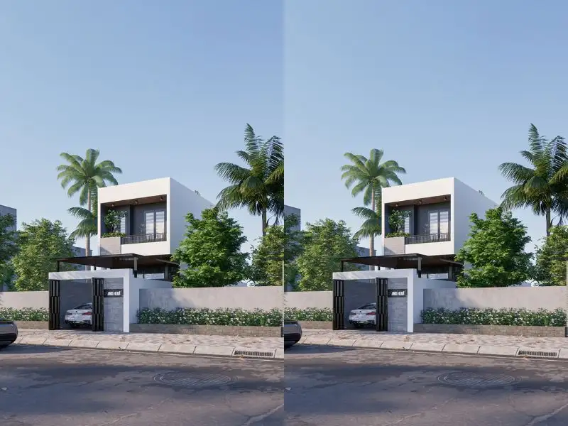 Thiết kế nhà 6x12 có gara phong cách kiến trúc tối giản và tinh tế Xây dựng Nhất Tín 1