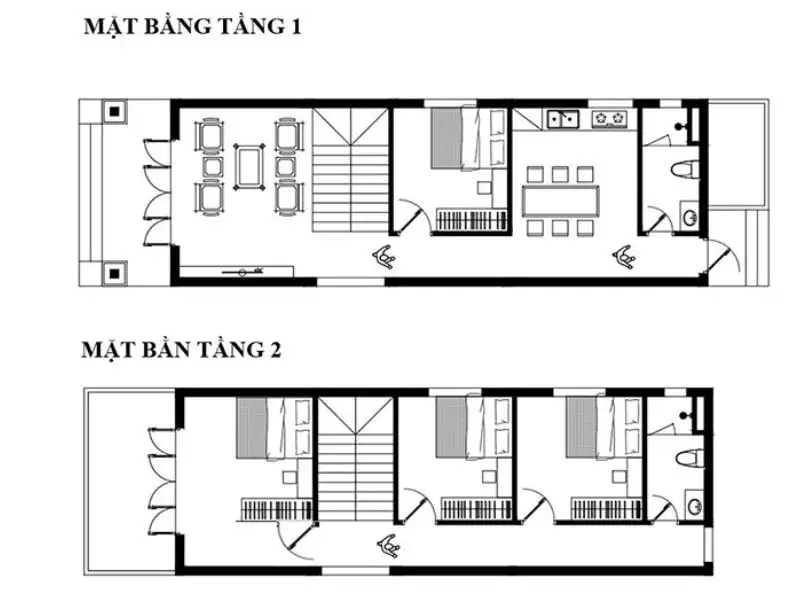 Xem thêm bản vẽ bố trí công năng mẫu nhà 6x15 thiết kế khoa học và tối ưu Xây dựng Nhất Tín 1