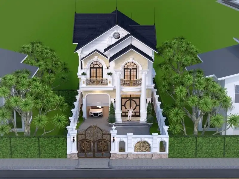 Biệt thự ngang 9m – Tuyệt tác kiến trúc sang trọng và đẳng cấp Xây dựng Nhất Tín 1