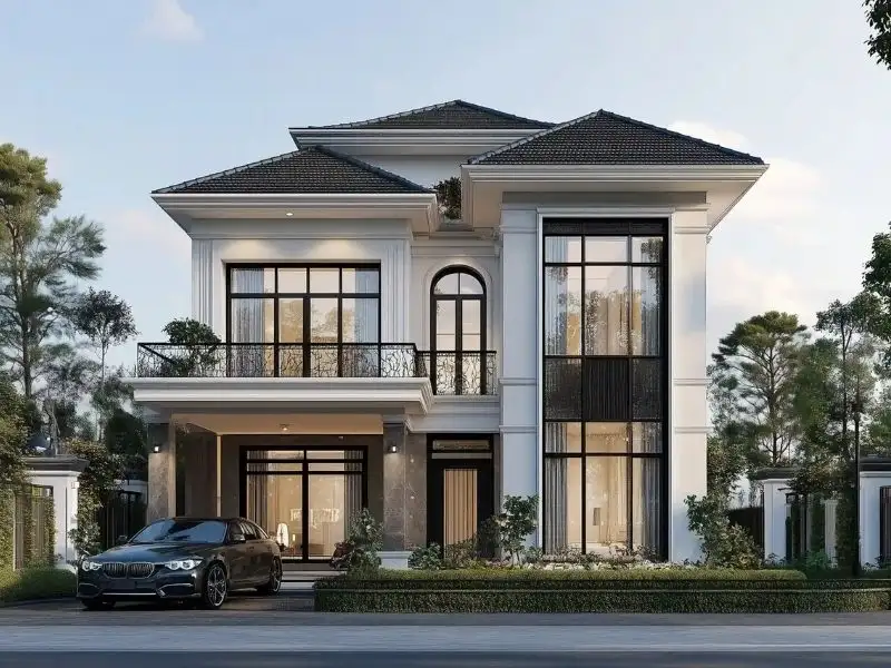 Biệt thự ngang 9m – Tuyệt tác kiến trúc sang trọng và đẳng cấp Xây dựng Nhất Tín 1