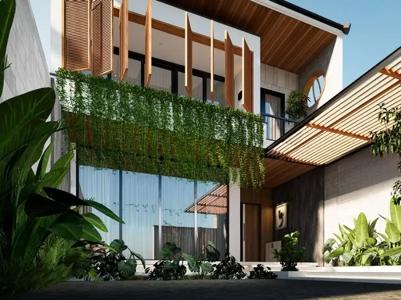 Mẫu nhà phố 8x8m Hiện Đại có khuôn viên sân vườn ấn tượng Xây dựng Nhất Tín 1